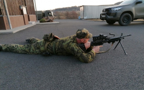 střelecká příprava - představení nové výzbroje - kulomet 7.62 Minimi